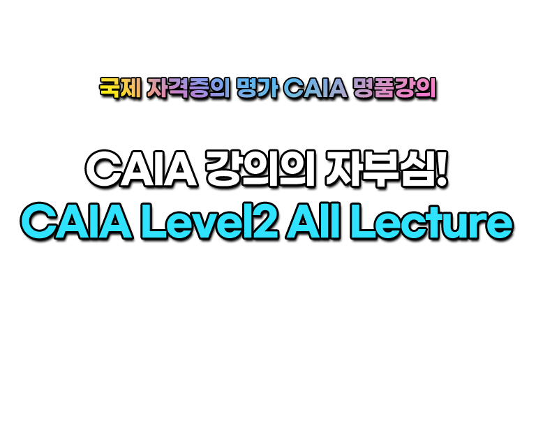 CAIA Level2 All Lecture